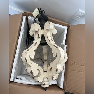 Rustic Cream Chandelier